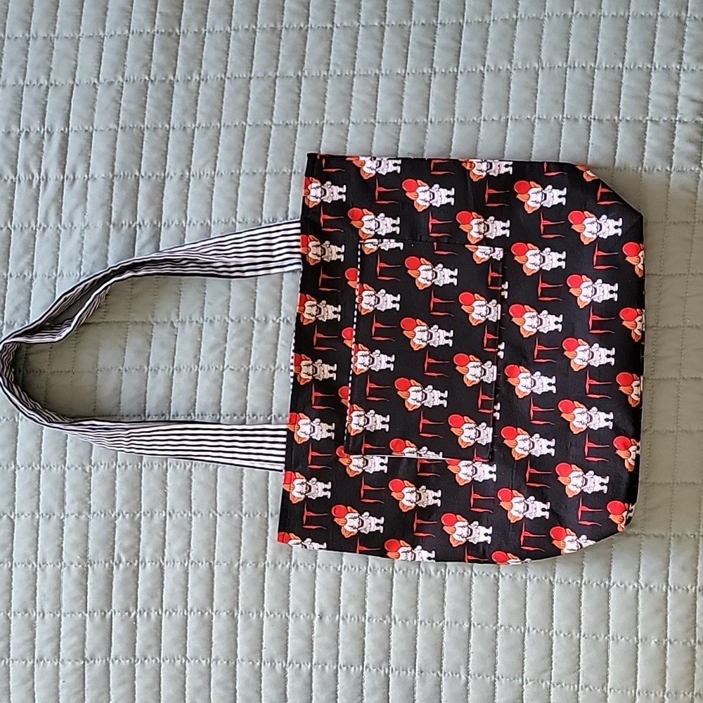 Handmade Pennywise IT Horror Mashup Shoulder Tote Bag